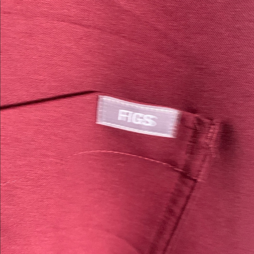 Figs Womens Yola Maternity 3.0 Petite Scrub Pant Burgundy Size XXS NWT Medical - Picture 6 of 7